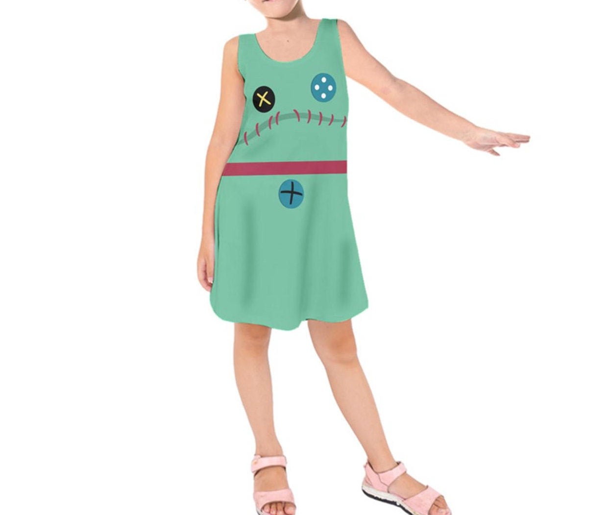Kid&#39;s Scrump Lilo and Stitch Inspired Sleeveless Dress