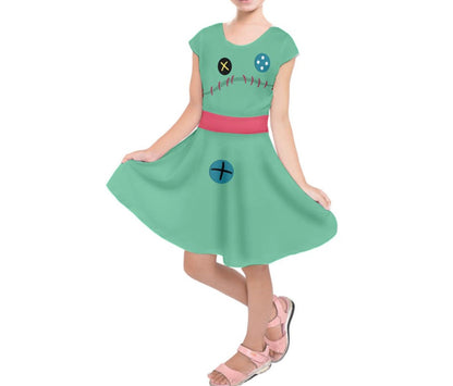 Kid&#39;s Scrump Lilo and Stitch Inspired Short Sleeve Dress