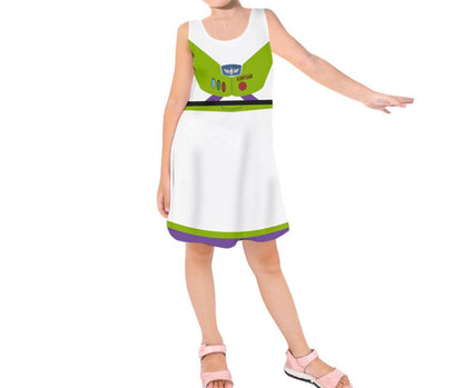 Kid&#39;s Buzz Lightyear Toy Story Inspired Sleeveless Dress