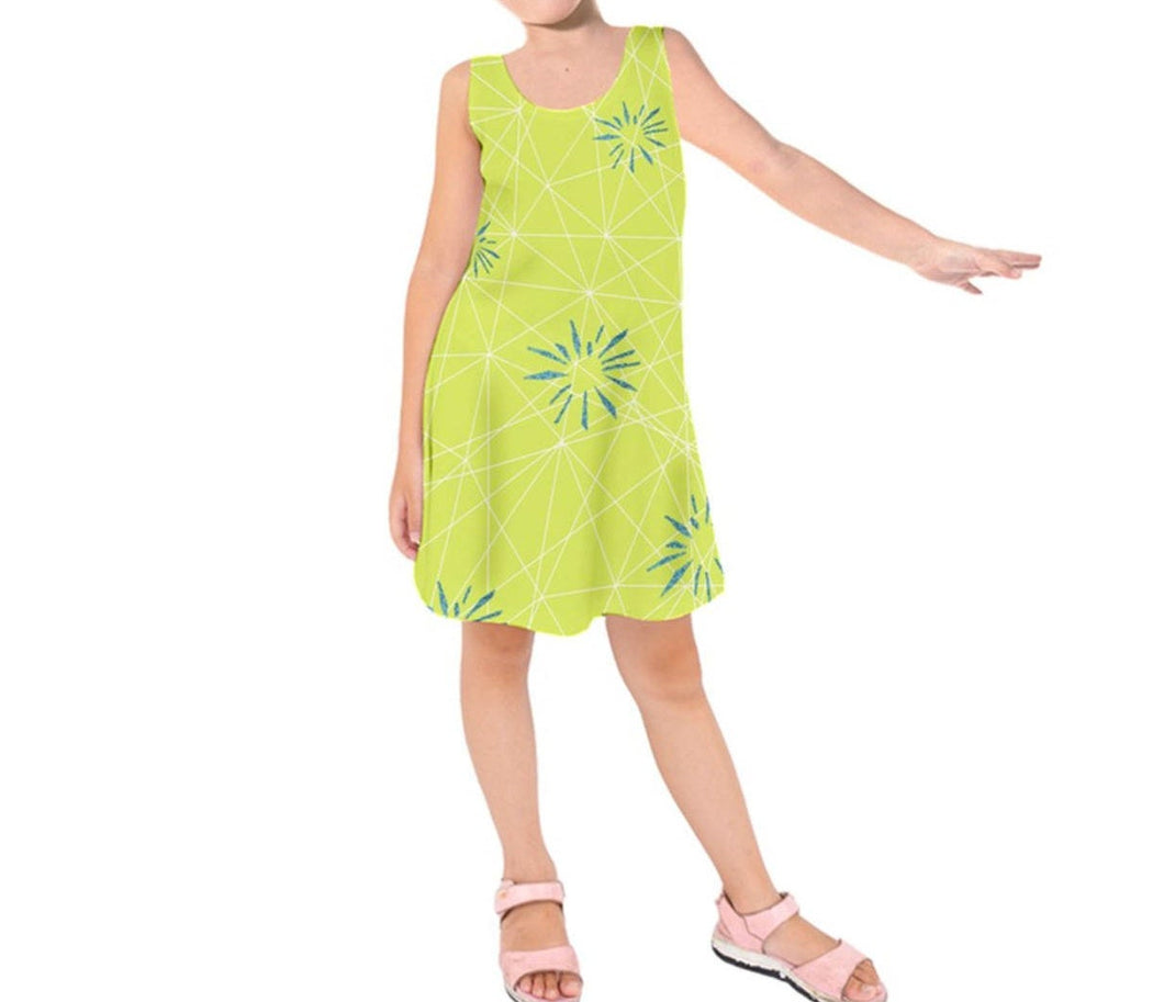 Kid's Joy Inside Out Inspired Sleeveless Dress