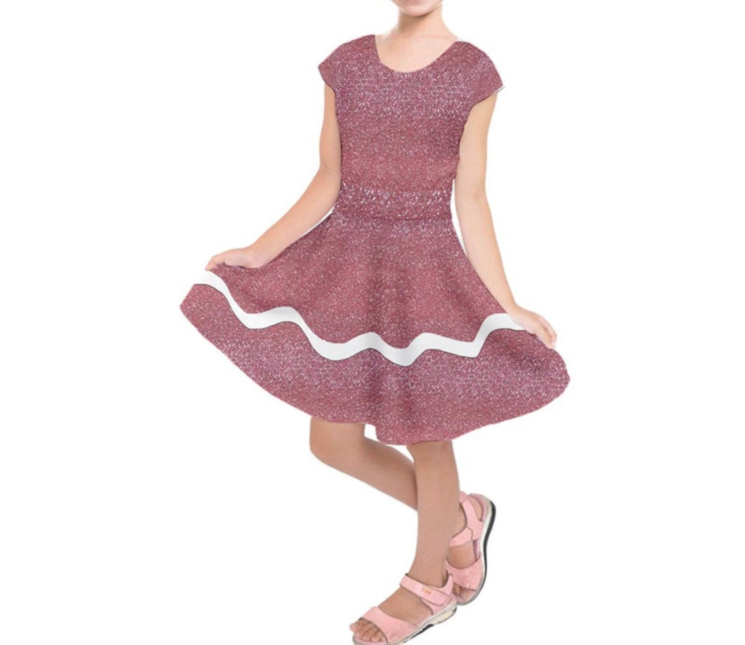 Kid's Taffyta Muttonfudge Wreck-It Ralph Inspired Short Sleeve Dress