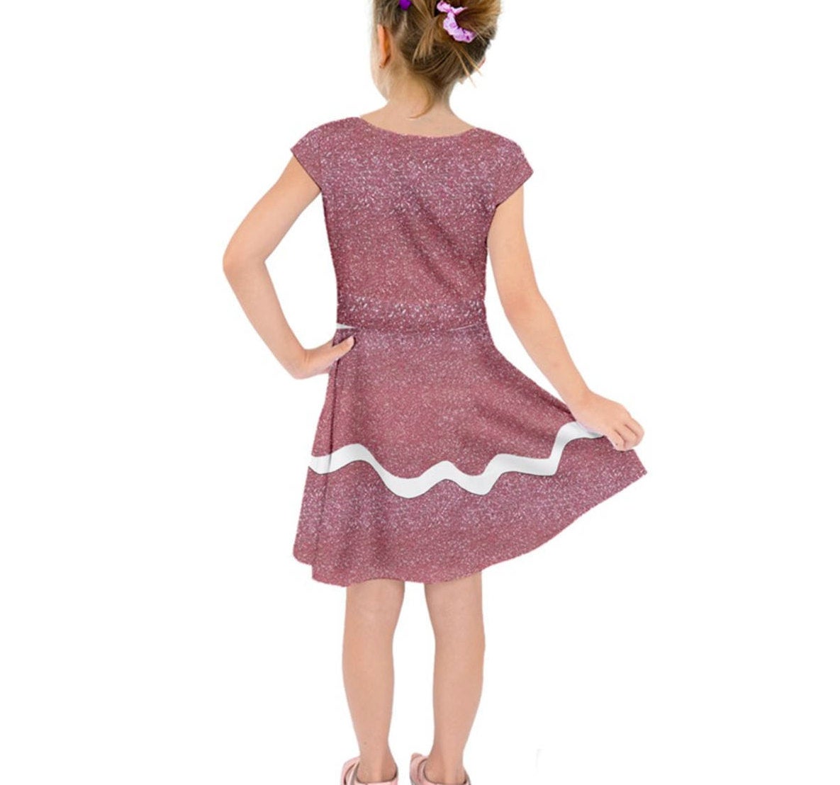 Kid&#39;s Taffyta Muttonfudge Wreck-It Ralph Inspired Short Sleeve Dress