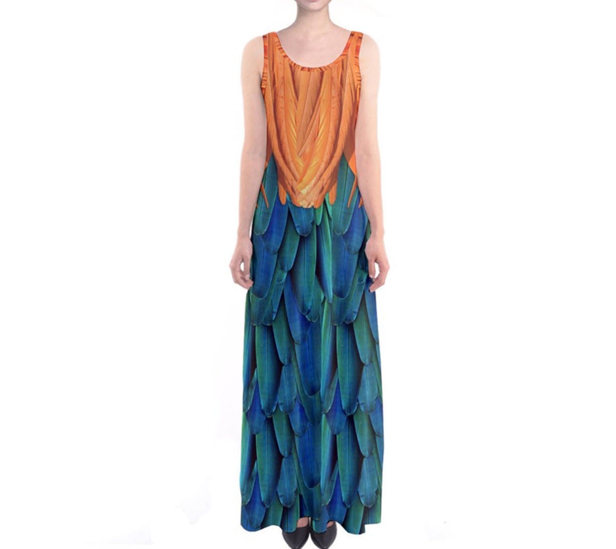 Heihei Moana Inspired Sleeveless Maxi Dress