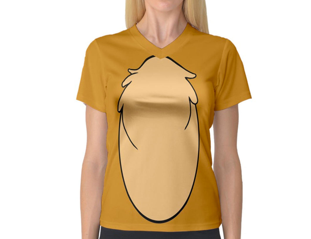 Women's Chip and Dale Dale Inspired V-neck ATHLETIC Shirt