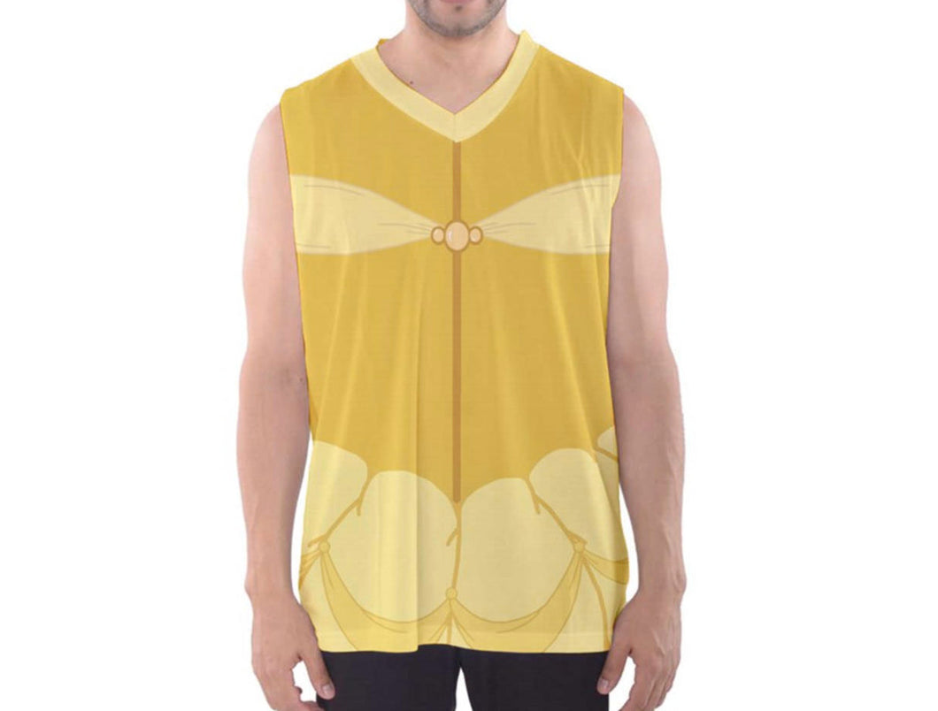 Men's Belle Beauty and the Beast Inspired Athletic Tank Top