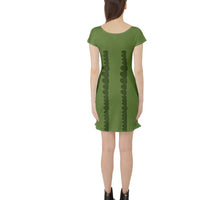 Tick Tock Croc Peter Pan Inspired Short Sleeve Skater Dress