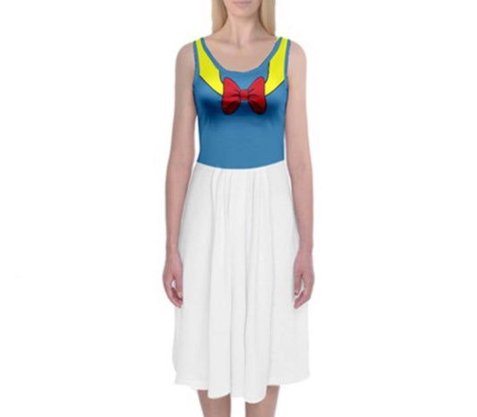 Donald Duck Inspired Tank Midi Dress