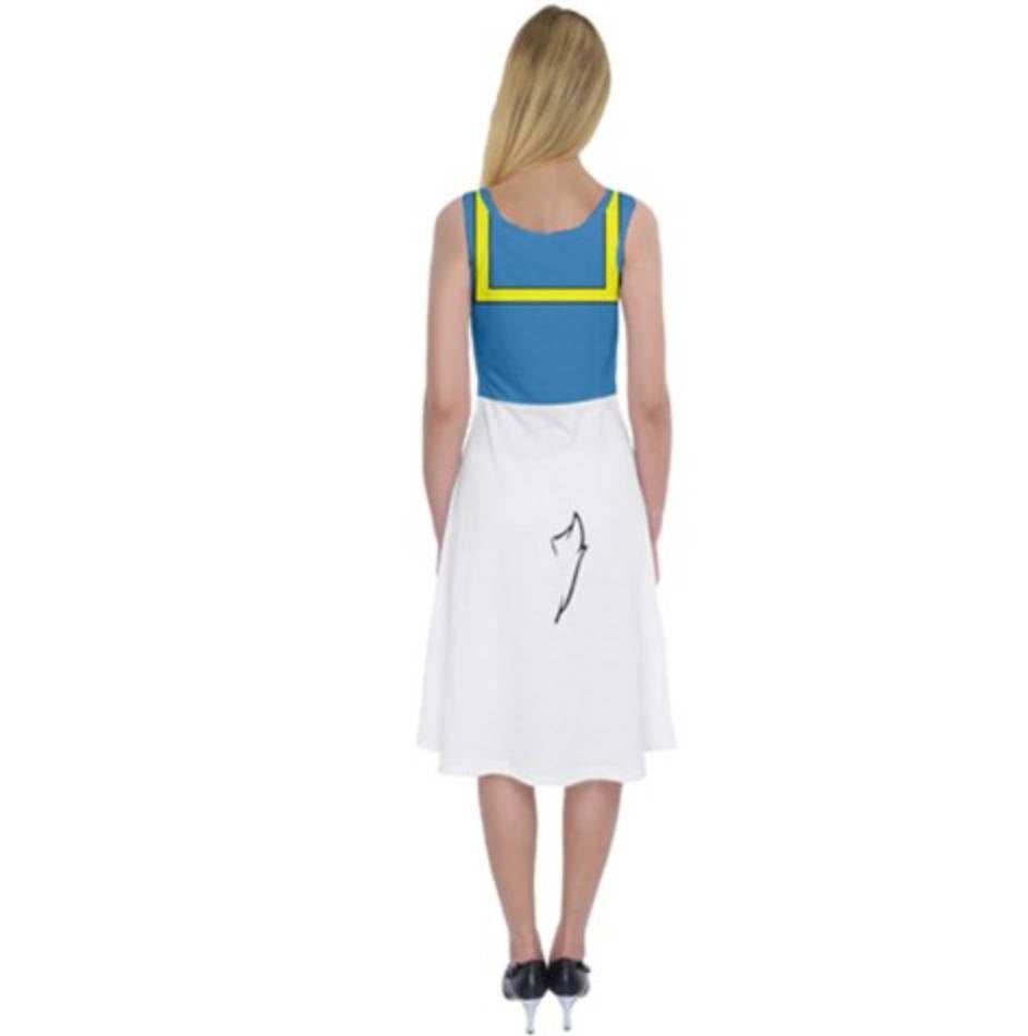 Donald Duck Inspired Tank Midi Dress