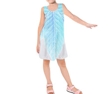 Kid&#39;s Periwinkle Tinkerbell Inspired Sleeveless Dress