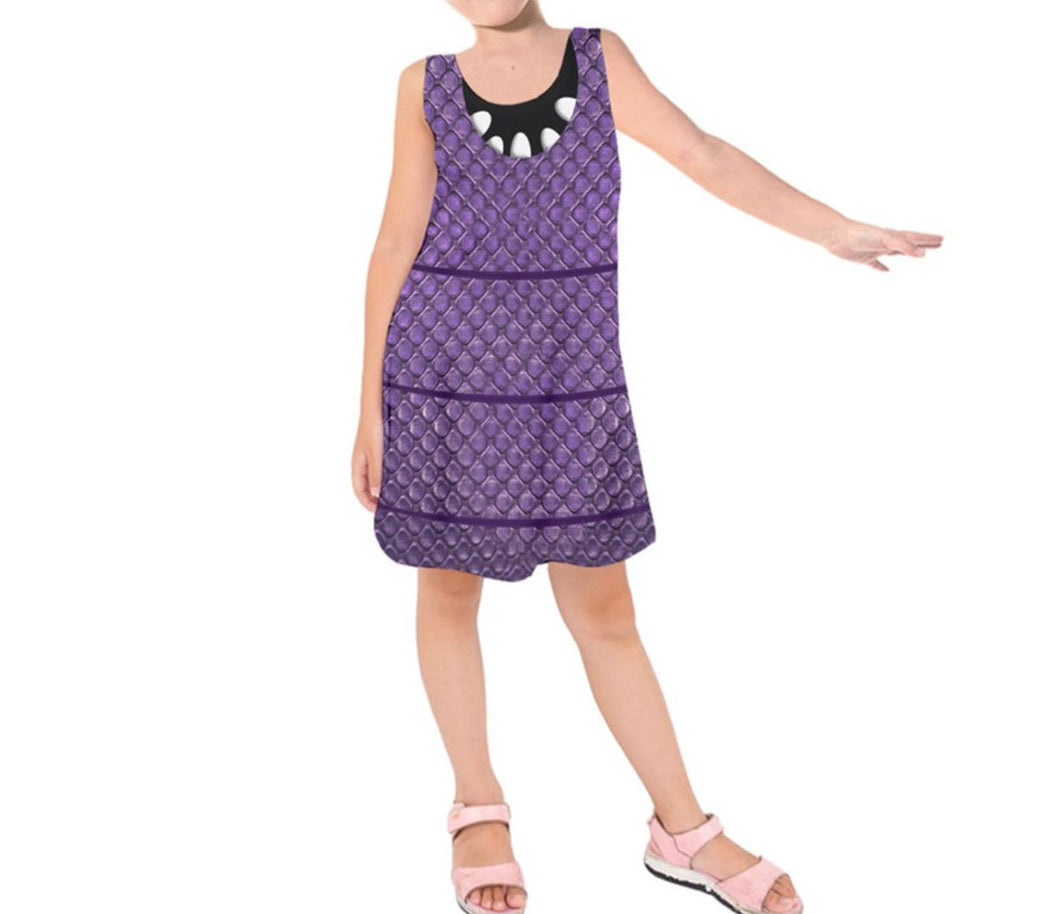Kid's Boo Monsters Inc. Inspired Sleeveless Dress
