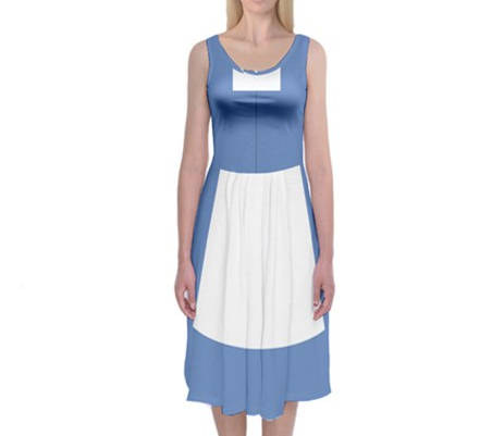 Town Belle Beauty and the Beast Inspired Tank Midi Dress