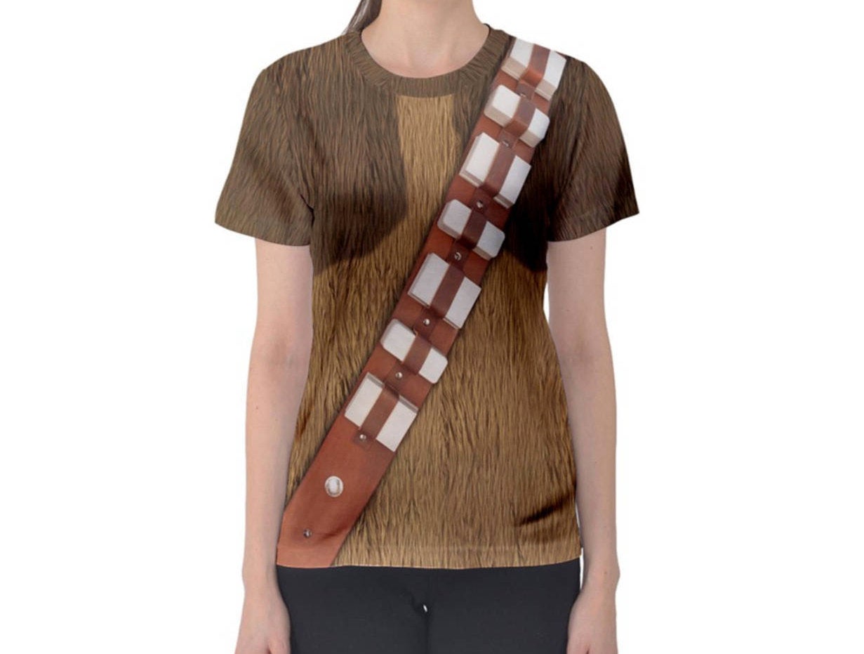 Women&#39;s Chewbacca Star Wars Inspired ATHLETIC Shirt