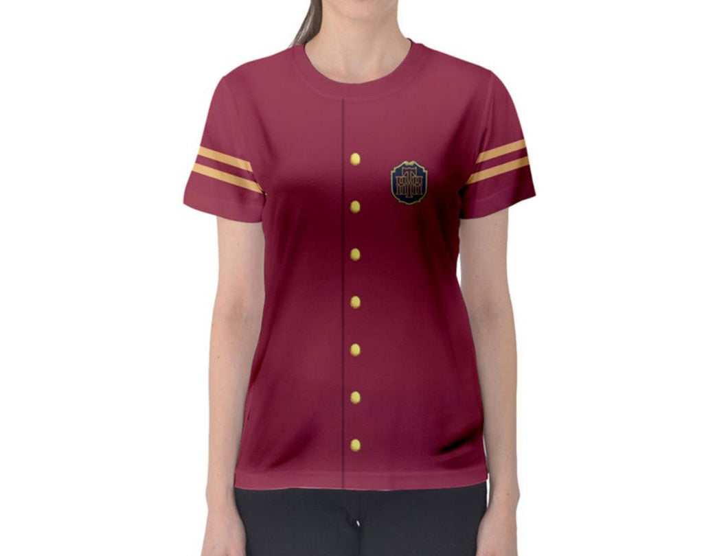 Women's Tower of Terror Bellhop Inspired ATHLETIC Shirt