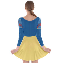 Snow White Inspired Long Sleeve Skater Dress