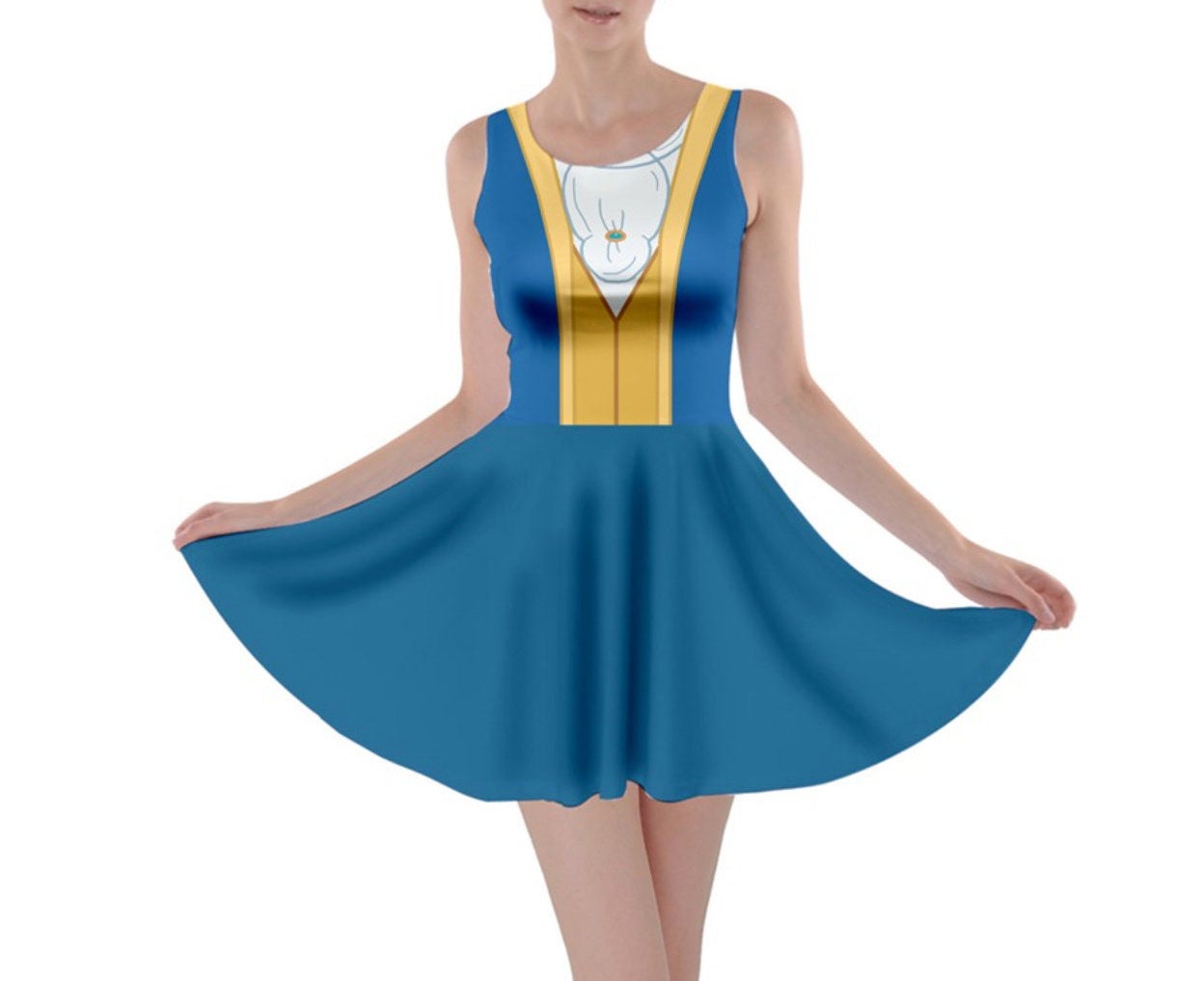 Beast Beauty and the Beast Inspired Skater Dress
