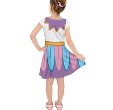 Kid&#39;s Mrs. Potts Beauty and the Beast Inspired Short Sleeve Dress