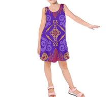 Kid&#39;s Aladdin Magic Carpet Inspired Sleeveless Dress