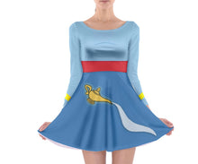 Genie Aladdin Inspired Long Sleeve Skater Dress