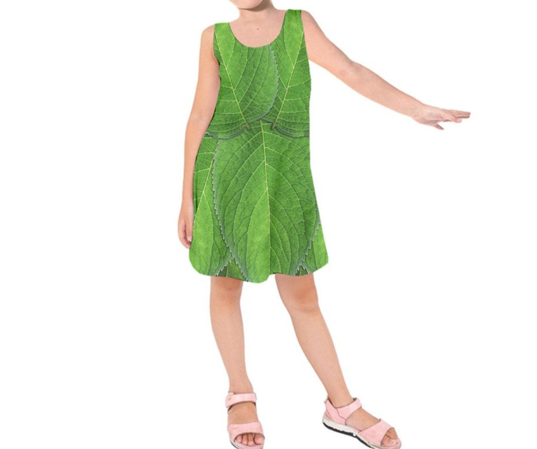 Kid's Tinker Bell Peter Pan Inspired Sleeveless Dress