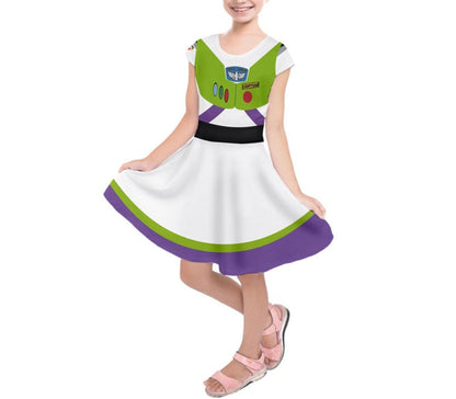 Kid&#39;s Buzz Lightyear Toy Story Inspired Short Sleeve Dress