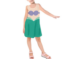Kid&#39;s Ariel The Little Mermaid Inspired Sleeveless Dress