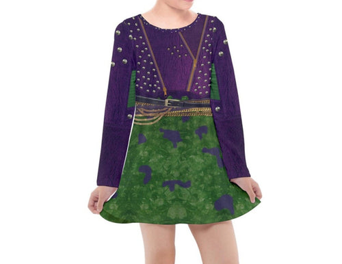 Kid's Mal Descendants 2 Inspired Long Sleeve Dress