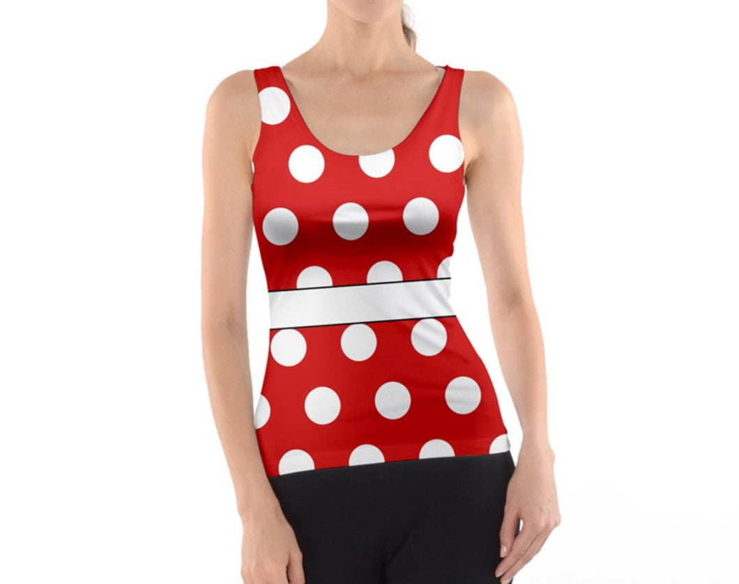 Women's Minnie Mouse Inspired Tank Top