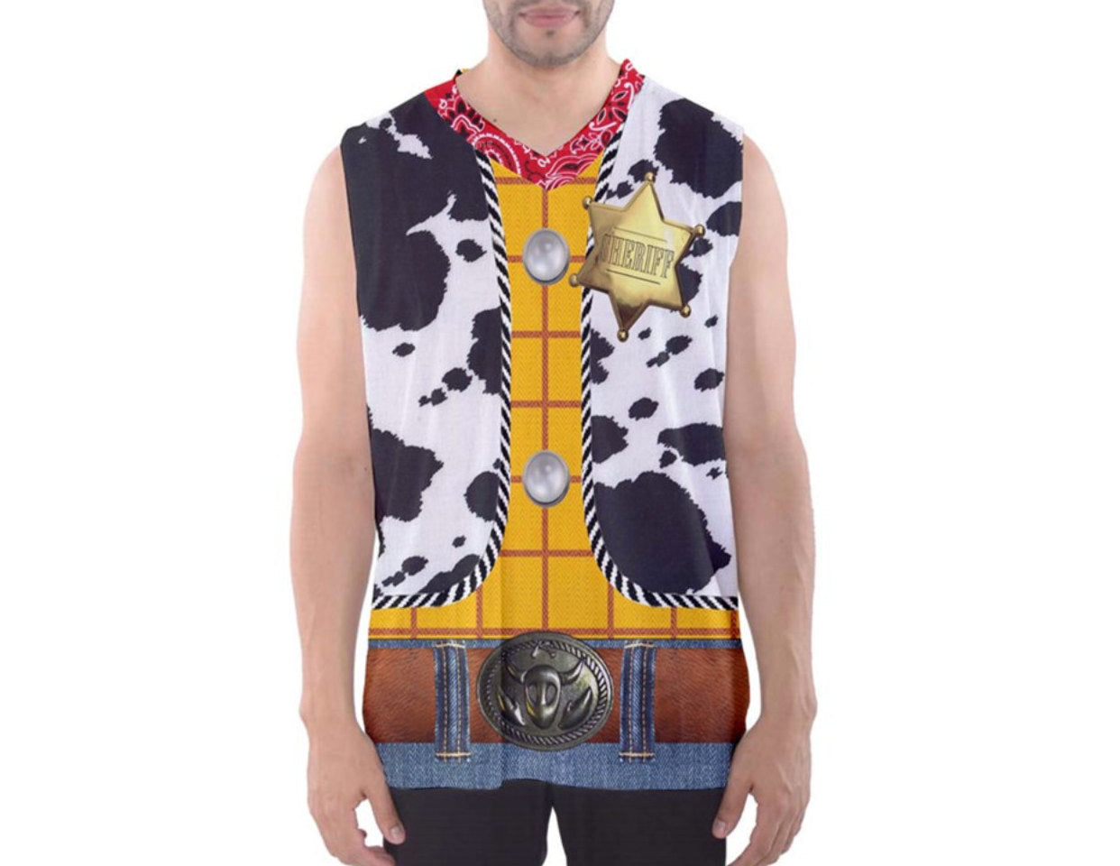 Men&#39;s Woody Toy Story Inspired Athletic Tank Top