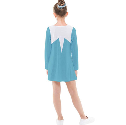Kid's Frozone The Incredibles Inspired Long Sleeve Dress