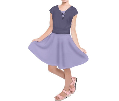 Kid&#39;s Vanessa The Little Mermaid Inspired Short Sleeve Dress