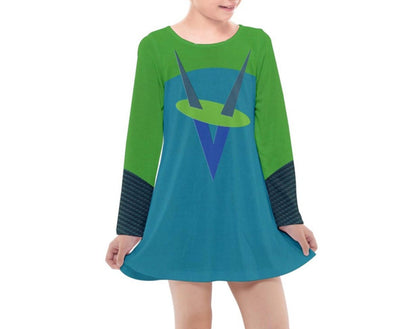 Kid&#39;s Voyd The Incredibles Inspired Long Sleeve Dress