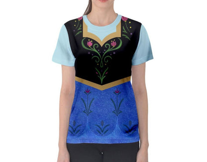 Women&#39;s Anna Frozen Inspired ATHLETIC Shirt