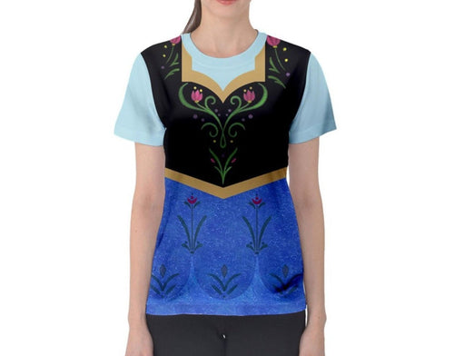 Women's Anna Frozen Inspired ATHLETIC Shirt
