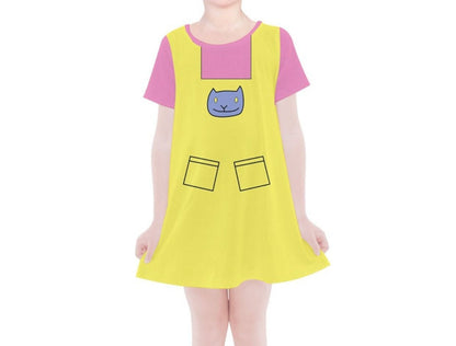 Kid&#39;s Kimmi Rugrats Inspired Short Sleeve Dress
