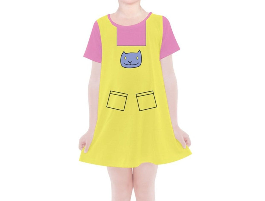 Kid's Kimmi Rugrats Inspired Short Sleeve Dress
