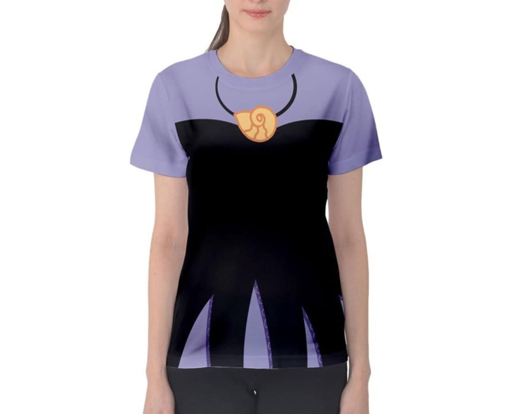 RUSH ORDER: Women's Ursula (With Necklace) The Little Mermaid Inspired Shirt