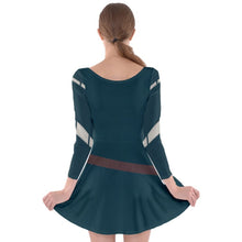 Merida Brave Inspired Long Sleeve Skater Dress