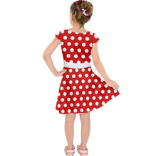 Kid&#39;s Minnie Inspired Short Sleeve Dress