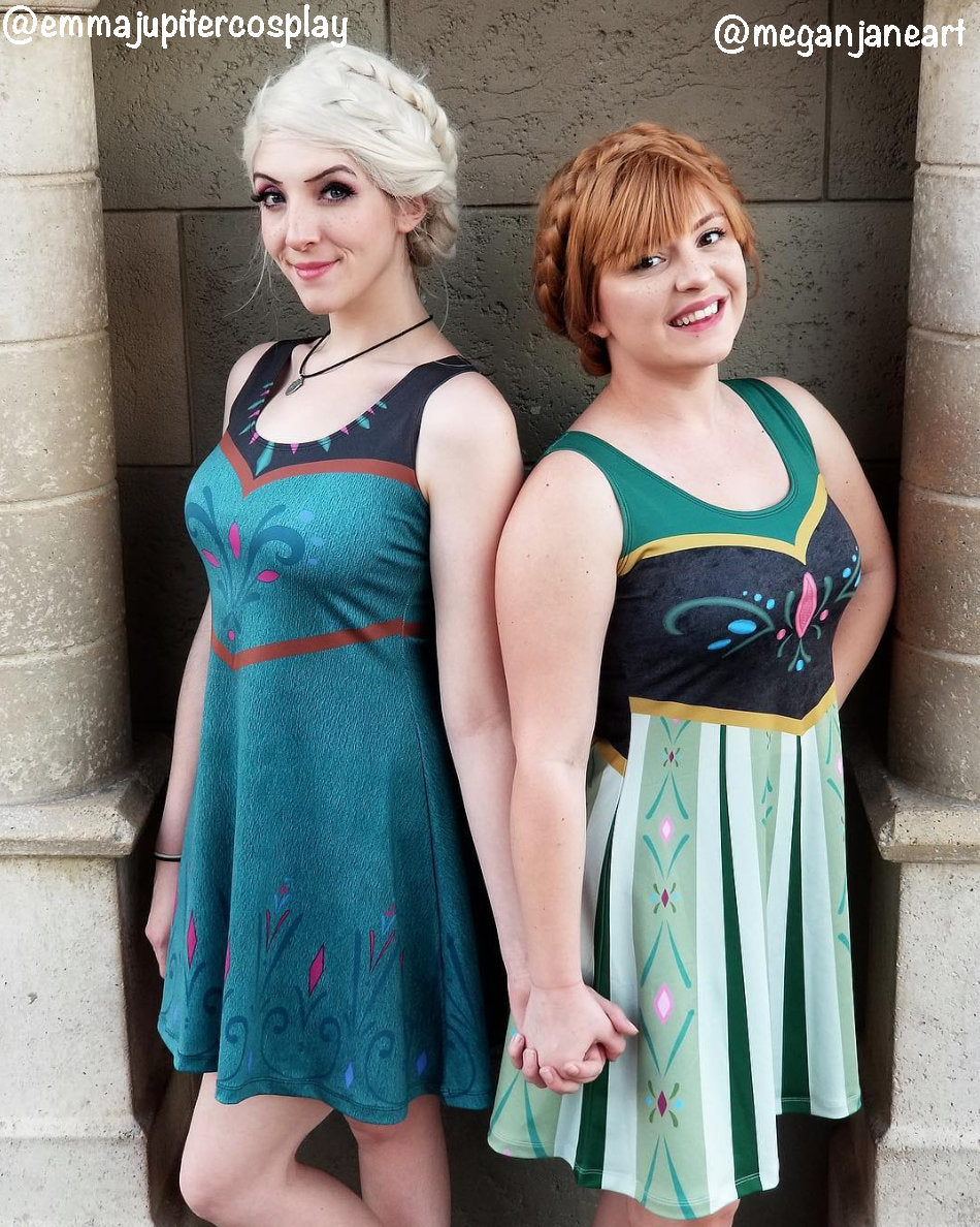 Elsa Coronation Frozen Inspired Sleeveless Dress