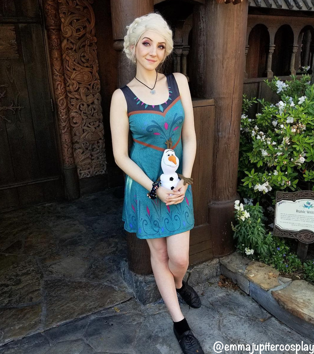 Elsa Coronation Frozen Inspired Sleeveless Dress
