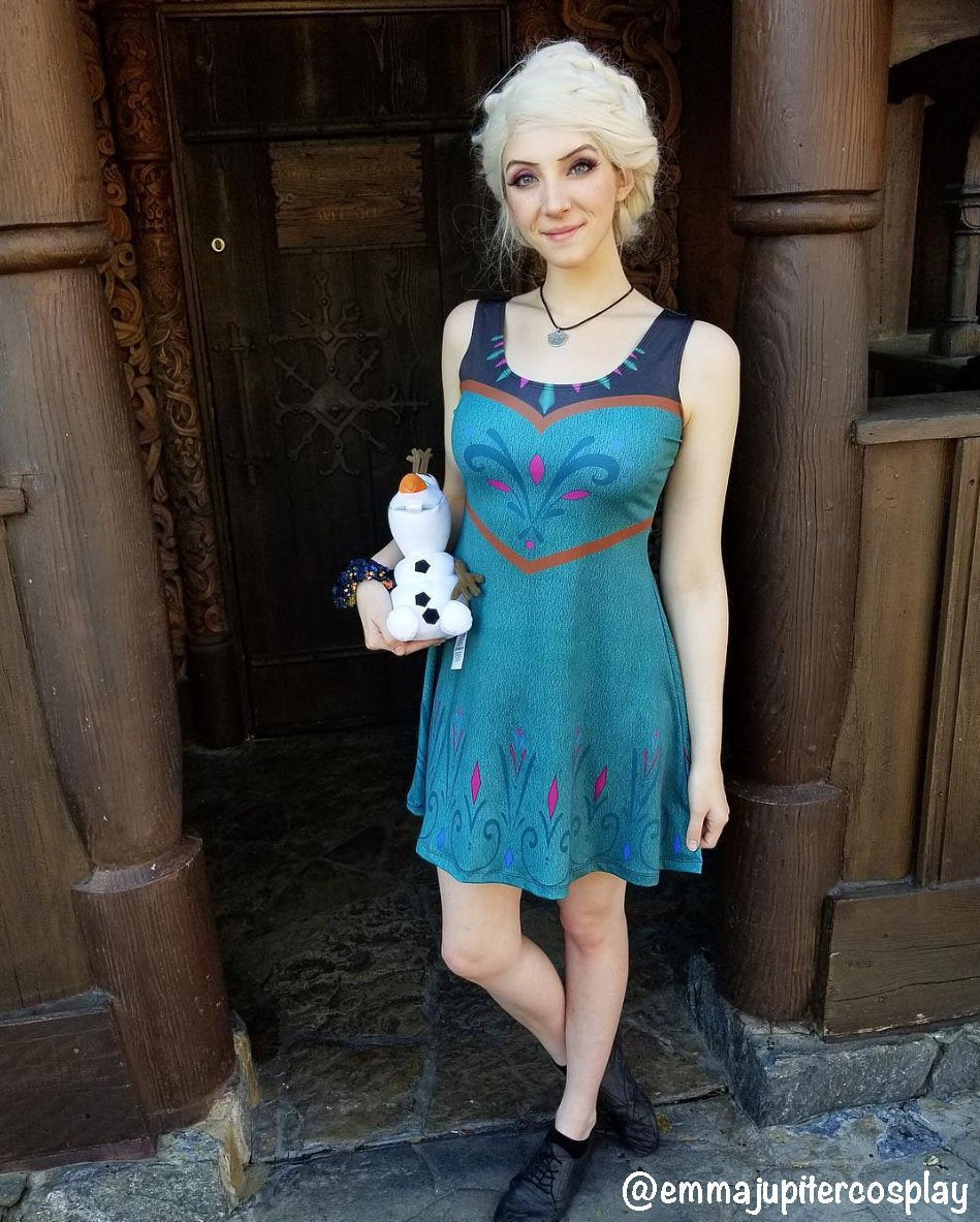 Elsa Coronation Frozen Inspired Sleeveless Dress