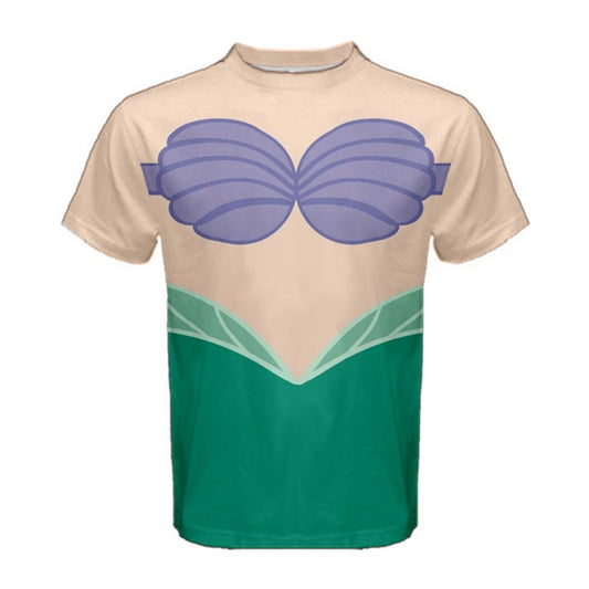 Men&#39;s Ariel The Little Mermaid Inspired Shirt