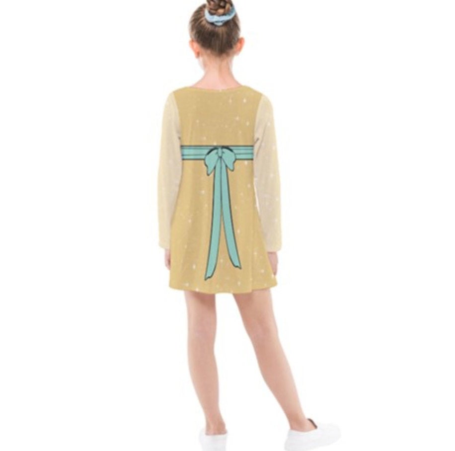 Kid&#39;s Anastasia Inspired Long Sleeve Dress