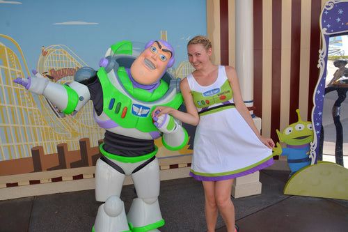 Buzz Lightyear Toy Story Inspired Sleeveless Dress
