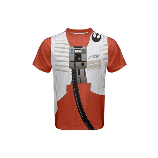 RUSH ORDER: Men's Poe Dameron Rebel Pilot Star Wars Inspired Shirt