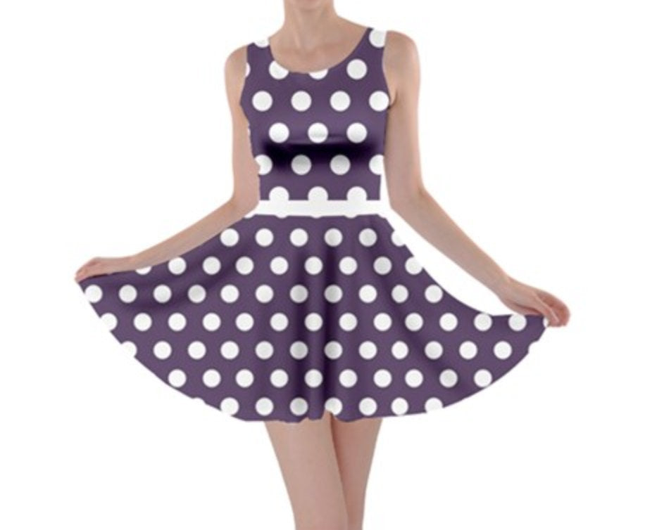 Minnie Purple Inspired Skater Dress