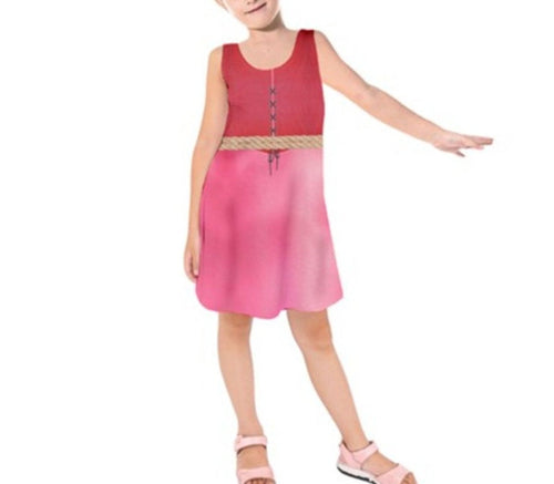 Kid's Redhead Pirates of the Caribbean Inspired Sleeveless Dress