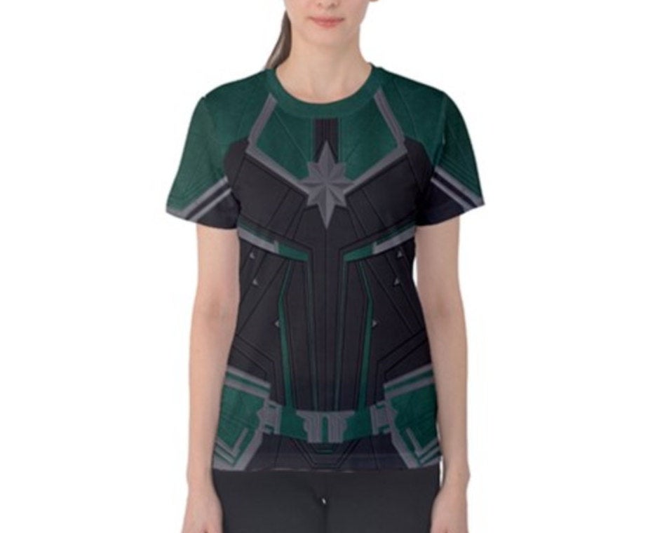 Women's Captain Marvel Starforce Inspired Shirt