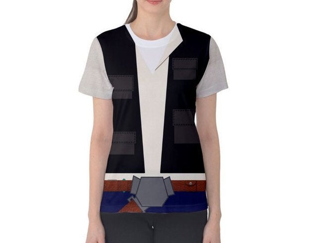 Women&#39;s Han Solo Star Wars Inspired ATHLETIC Shirt