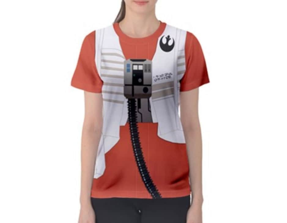 RUSH ORDER: Women's Poe Dameron Rebel Pilot Star Wars Inspired Shirt